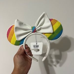 Disney rainbow Minnie Ears loungefly